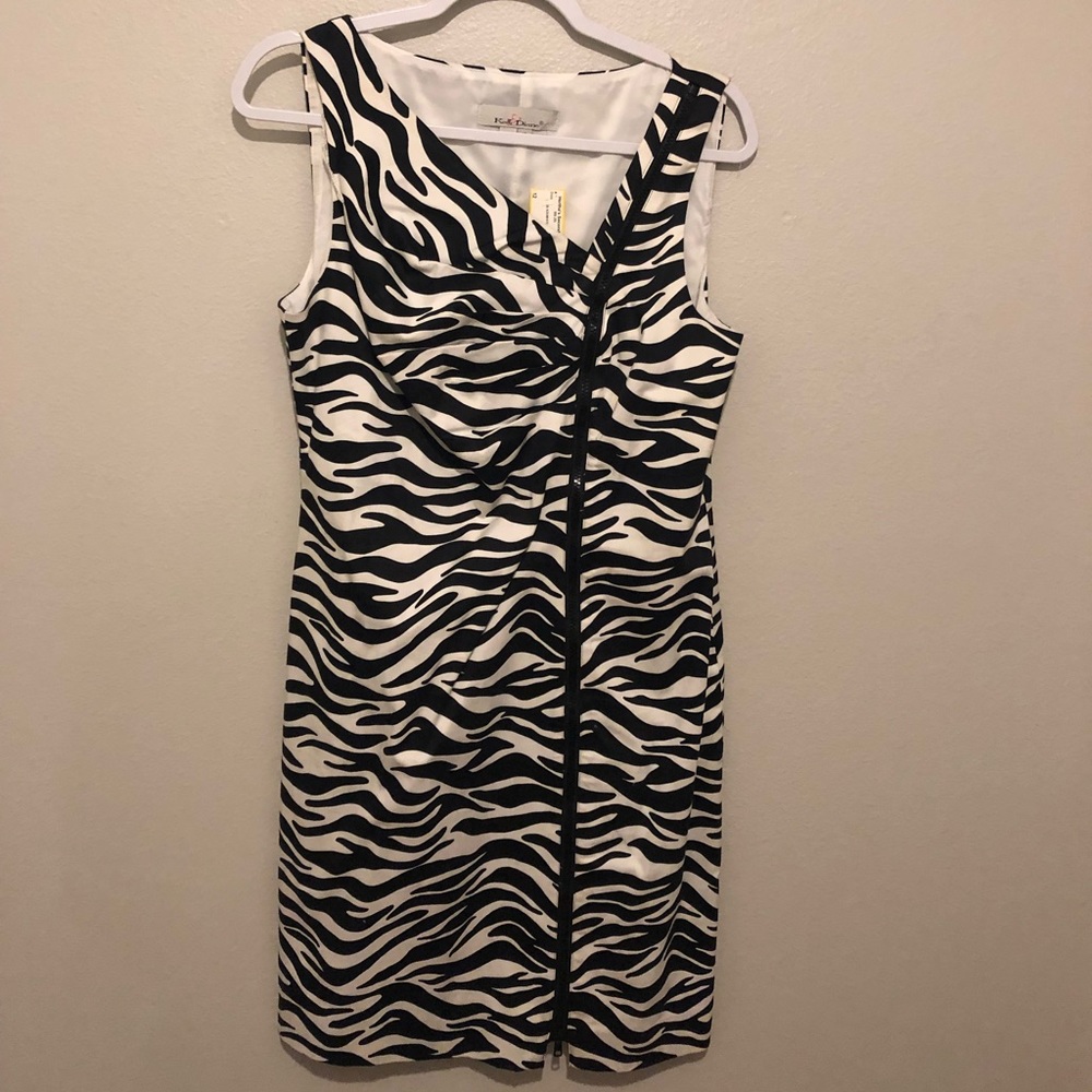 Kelly & Diane Zebra Cocktail Dress